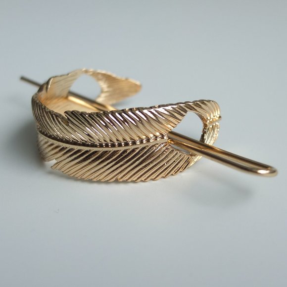 Accessories - Feather Bun Cuff 3 in 1 - Gold